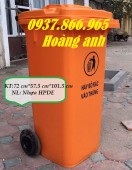 Thùng gom rác thải 240l, thùng rác tại hà nội, tìm nhà phân phối thùng rác, thùn