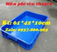 Thùng hộp nhựa, khay nhựa cao 10cm, khay nhựa đặc, thùng cơ khí dùng trong nhà