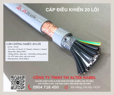 Cáp tín hiệu 20x0.5, 20x0.75 Nha Trang, Quy Nhơn, Gia Lai, Bình Định