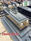 Xây mộ tam cấp công giáo đá granite đẹp mộ đạo tại Thái Bình