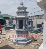 đắk nông 64 Mộ hình tháp lục lăng bát giác bằng đá, để thờ tro cốt