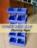 Kệ nhựa đựng linh kiện, khay nhựa chống tầng, kệ dụng cụ xếp chồng