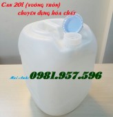 ​Can hóa chất, can 20l, can có nắp chống tràn