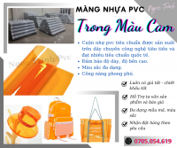 Màng nhựa pvc Trong Cam làm phụ kiện, thời trang, giá bán rẻ