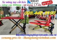 Xe nâng tay cắt kéo 1500kg nâng cao 800mm HL1.5T NICHILIF - JAPAN giá khuyến mãi