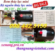 Bộ nguồn thủy lực mini DC12V - bộ nguồn thủy lực mini DC24V khuyến mãi giá sốc