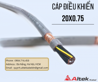 Cáp điều khiển 20x0.75 chống nhiễu Đà Nẵng, Hà Nội, Hồ Chí Minh