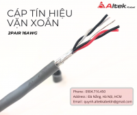 Cáp tín hiệu 2 Pair 22,20,18,16 AWG tại Đà Nẵng, Hà Nội, Hồ Chí Minh