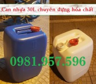 Can có seal chống tràn, can nhựa HDPE đựng hóa chất, can 30L