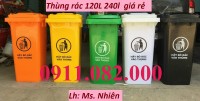 Công ty cung cấp thùng rác nhựa giá rẻ tại miền tây- thùng rác 120l 240l 660- l