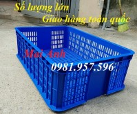 Sọt nhựa đựng hàng, sóng nhựa rỗng HS009, rổ nhựa công nghiệp