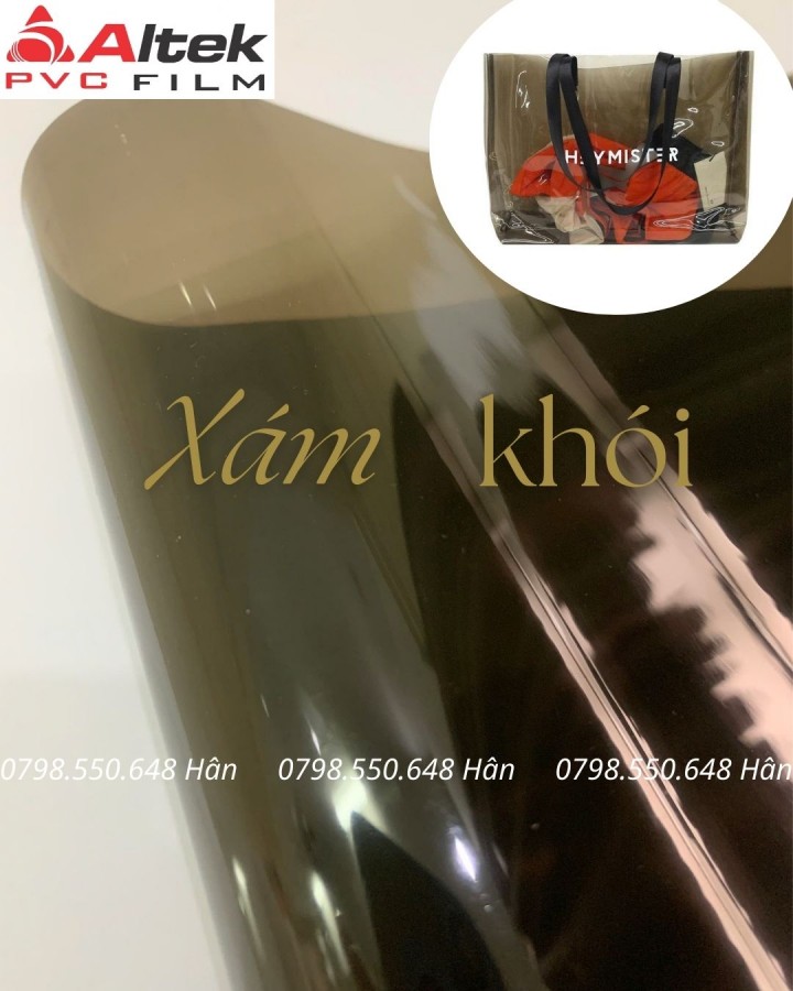Màng PVC xám khói - sang trọng, bền đẹp, tiện lợi