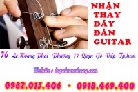 Nơi nhận thay dây đàn guitar tại gò vấp, tphcm, sài gòn