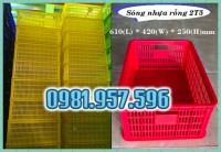 Sóng hở 2T5, sóng nhựa hở, sóng nhựa rỗng, sóng đựng trái cây