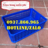 Sóng nhựa hở, sọt nhựa chứa hàng, sọt nhựa đựng đồ, khay nhựa rỗng HS014