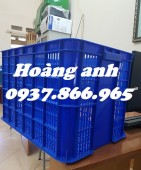 Sóng nhựa rỗng sale tháng 10, sóng nhựa hở cao 39, sọt nhựa có tay cầm, sọt nhựa