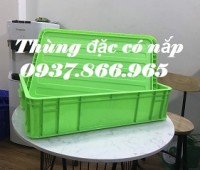 Thùng nhựa có nắp phân loại đồ, thùng nhựa, thùng cao 15, thùng có nă