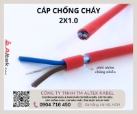 Cáp chống cháy Fire Resistant Cable 2x1.0 Altek kabel