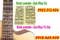 Giấy dán tên nốt lên cần đàn guitar thùng tại gò vấp, tphcm