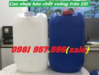 Can xanh 25l, can vuông tròn, can tròn 25l