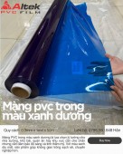 Màng pvc trong màu xanh dương