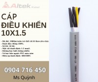 Cáp điều khiển, cáp tín hiệu 10x1.5 Altek Kabel kho Đà Nẵng, Hà Nội, Hồ Chí Minh