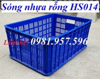 Sóng nhựa rỗng HS014 , sóng nhựa đựng hàng hóa, sọt nhựa, rổ nhựa đựng hoa quả