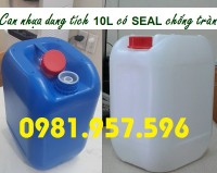 Can trắng 10L, can nhựa 10L, can đựng hóa chất các loại