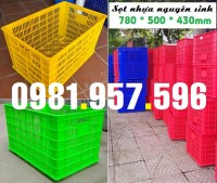 Sọt nhựa đựng hàng cồng kềnh, sọt nhựa lớn có bánh xe