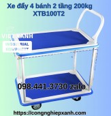 Xe đẩy 4 bánh 2 tầng 200kg XTB100T2