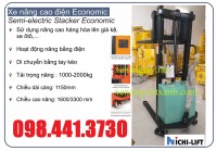 Xe nâng bán tự động 1500kg cao 3m3 NichiLift