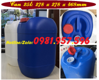 ​Can vuông 25l, can hóa chất 25l, can tại Hà Nội