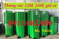 Cung cấp thùng rác 120L 240L 660L giá sỉ- thùng rác giá rẻ tại vĩnh long- lh 09