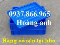 Hộp nhựa đặc có nắp dùng trong công nghiệp, thùng nhựa bít B8, thùng nhựa