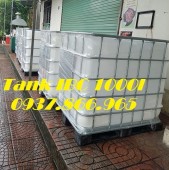 Bồn IBC công nghiệp, bồn có khung thép bao quanh, bồn cũ 1000l, bồn công nghiệp