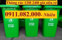 Bán thùng rác giá rẻ tại bình minh vĩnh long- thùng đựng rác 120l 240l- lh 09110