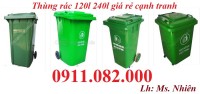 Thùng rác 120 lít 240 lít giảm 30‰ giá khuyến mãi- thùng rác y tế, thùng rác nắ