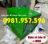 Thùng chở hàng xe máy cỡ đại, thùng chở hàng 80 x 65 x 65cm