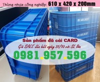 Sóng bít 2T, thùng nhựa 2T, hộp nhựa công nghiệp 2T