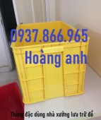 Sóng bít 3T9, thùng nhựa HS026, thùng nhựa dùng trong phân xưởng, thùng nhựa côn