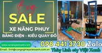 Xe nâng phuy bằng điện -kiểu quay đổ cao 1m4