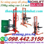 Xe nâng quay đổ phuy COT-0.35 - 350kg nâng cao 1.4 mét giá rẻ