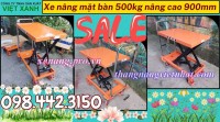 Xe nâng mặt bàn 500kg nâng cao 900mm WP500