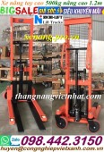 Xe nâng tay cao 500kg nâng cao 1200mm - xả kho giá sốc