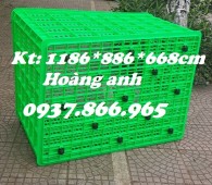 Sọt có 26bánh xe, sọt dài hơn 1m có bánh xe đẩy hàng hóa, sóng nhựa