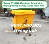 Giá sỉ thùng rác 660l, xe thu gom rác số lượng lớn ,đơn vị cung cấp thùng rác cô