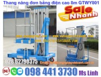 Thang nâng đơn bằng điện cao 8m