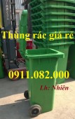 Thùng rác nhựa Phan Khánh Đăng giá rẻ tại miền tây- thùng rác 120L, 240L, 660L