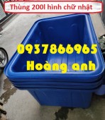 Thùng nhuộm vải, thùng công nghiệp kích thước lớn, chậu nhựa công nghiệp