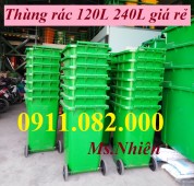 Chuyên phân phối thùng rác giá rẻ , thùng rác nhựa 120L 240L giá cạnh tranh- lh